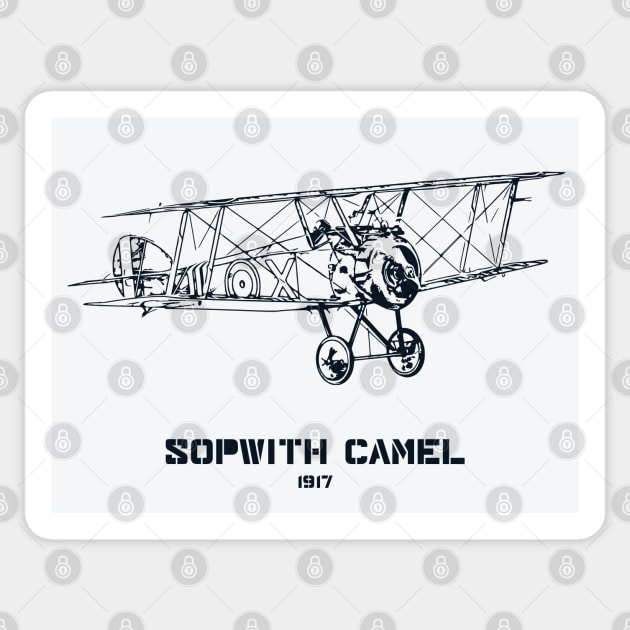 Sopwith Camel World War I fighter plane Sticker by Lakeric